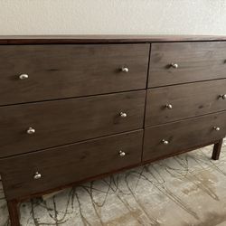 Wood Dresser - IKEA 6 Drawer Pine Tarva 