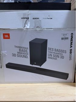JBL Cinema SB595 3.1.2 Ch Soundbar with Wireless Subwoofer