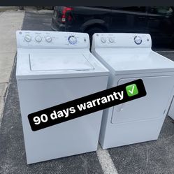Ge washer and dryer 90 days warranty ✅ 