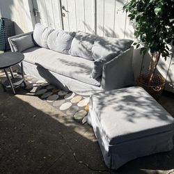 Ikea Sofa Couch Removable Cover Indoor Or Outdoor (Cleaned & Washed) 