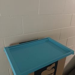 Teal Tray & Crate