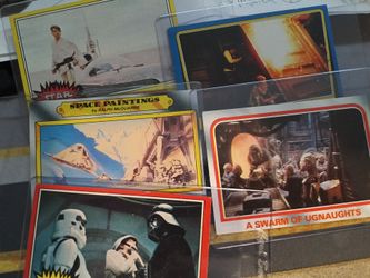 Vintage STAR WARS TOPPS cards $50 obo.