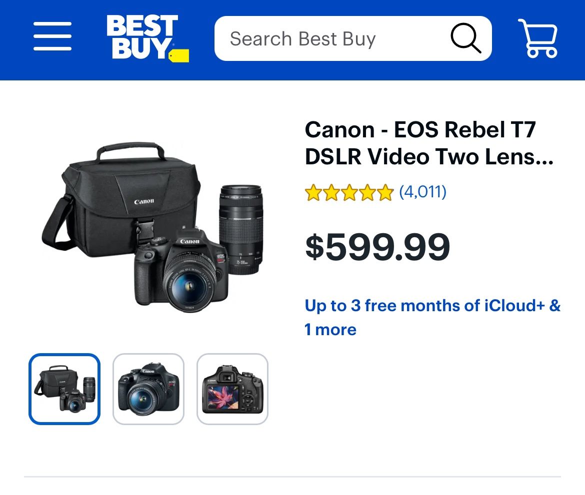 Canon  Rebel T7 350 Or Best Offer 