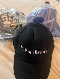 Do Not Disturb Black & Purple Trucker Hat