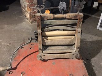 Antique 1899 ANTIQUE ANCHOR BRAND #791 CLOTHES WRINGERS SOLID LOVELL MANUFACTURING ERIE PA