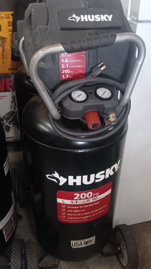 HUSKY CORDED COMPRESSOR 27 GALLON