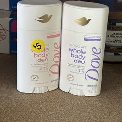 Dove Deodorant solid and spray