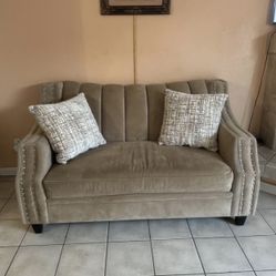 Beige Sofa + two pillows