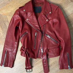 AllSaints Leather Jacket US6