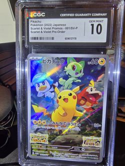 Pikachu #1/SV-P Pokémon Japanese Promo CGC 10