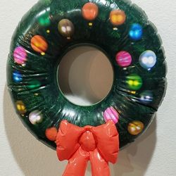 Blow Up Christmas Wreath 22in 