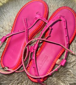 La Rosie Pink Studded Women's Sandals