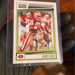 Score Card Jerry Rice#170