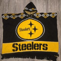 Pittsburgh Steelers Poncho With Hoodies ,football,Chicago Bulls,Cubs,White Sox,Bears,sports Cards,trading Cards,sports Memorabilia,