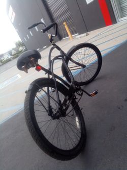 Black Cruiser Bicycle Single Speed