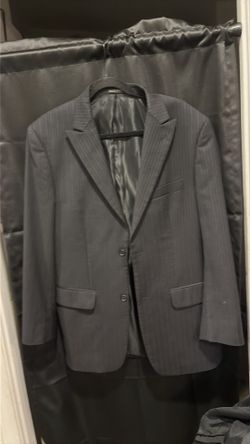 Alfani men’s black pinstripe suit jacket R38