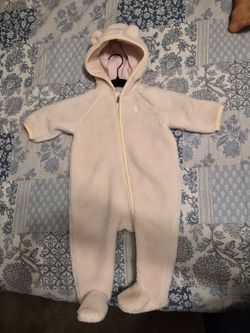Ralph Lauren Baby Bear Sherpa Bunting / Snowsuit Pink 9M