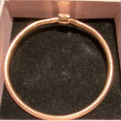 Rose Gold Snake Chain Bracelet S925