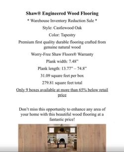 Engineered flooring
