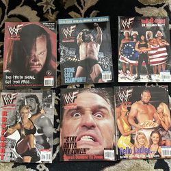 LOT of 16 Vintage WWF Magazines 1998 to 1999