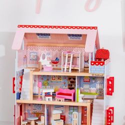 KidKraft Chelsea Doll Cottage Wooden Dollhouse