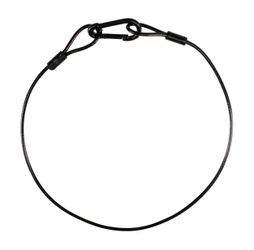 Odyssey LASC304B, 30″ Long 4 mm Thick Safety Cable - Black