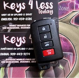 [$100 + $79 Prog. Fee @ Pomona Indoor Swapmeet] Toyota Lexus Smart Remote / Push Start Key Copy (Corolla, Camry, RAV4, Prius, Avalon, 4Runner, NX, UX)