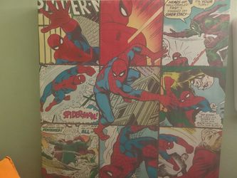 spider man and marvel characters  art work