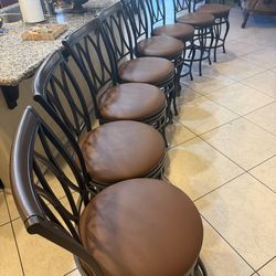 set of 8 new seat cover cushion metal bar stool