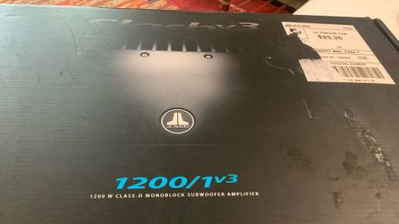 jl audio 1200/1 V3 mono block subwoofer amp