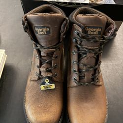Georgia Boot Leather Steel Toe 10.5 Work Boots
