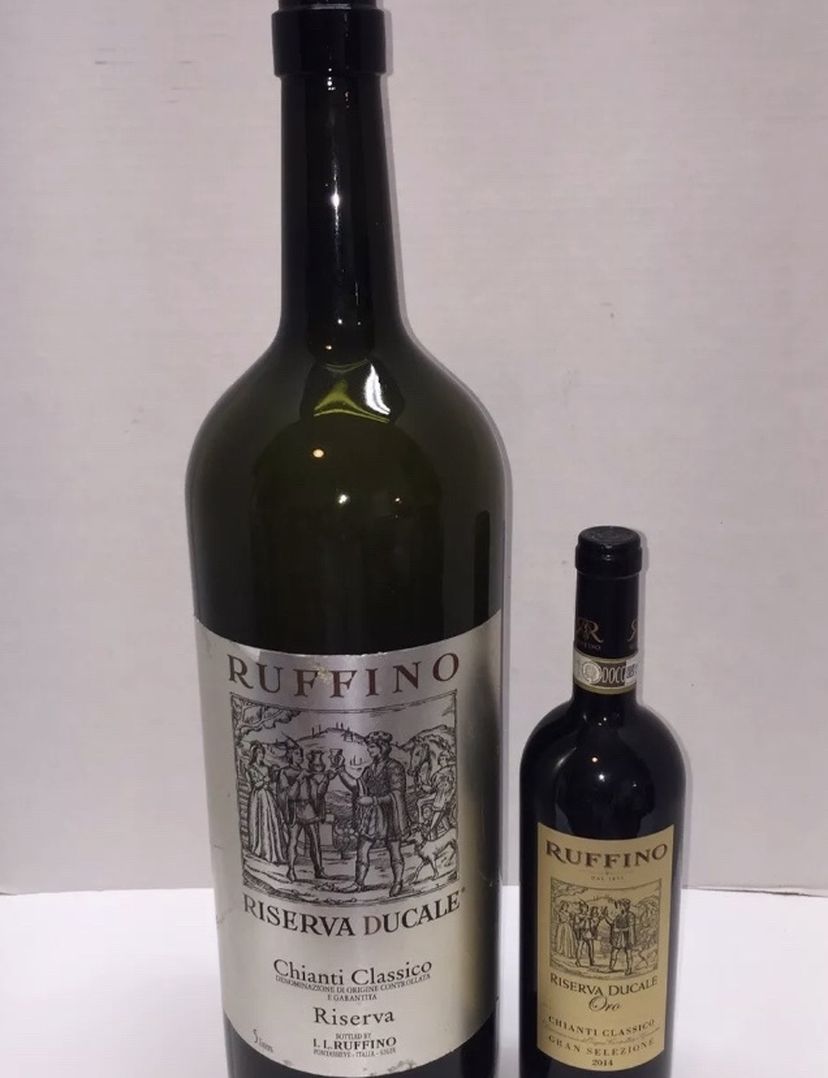 LARGE Empty Wine Bottle From Italy 25” By 5”