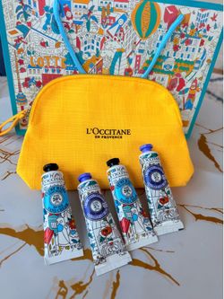 L’occitane hand cream and pouch gift set in bag regalos mujer