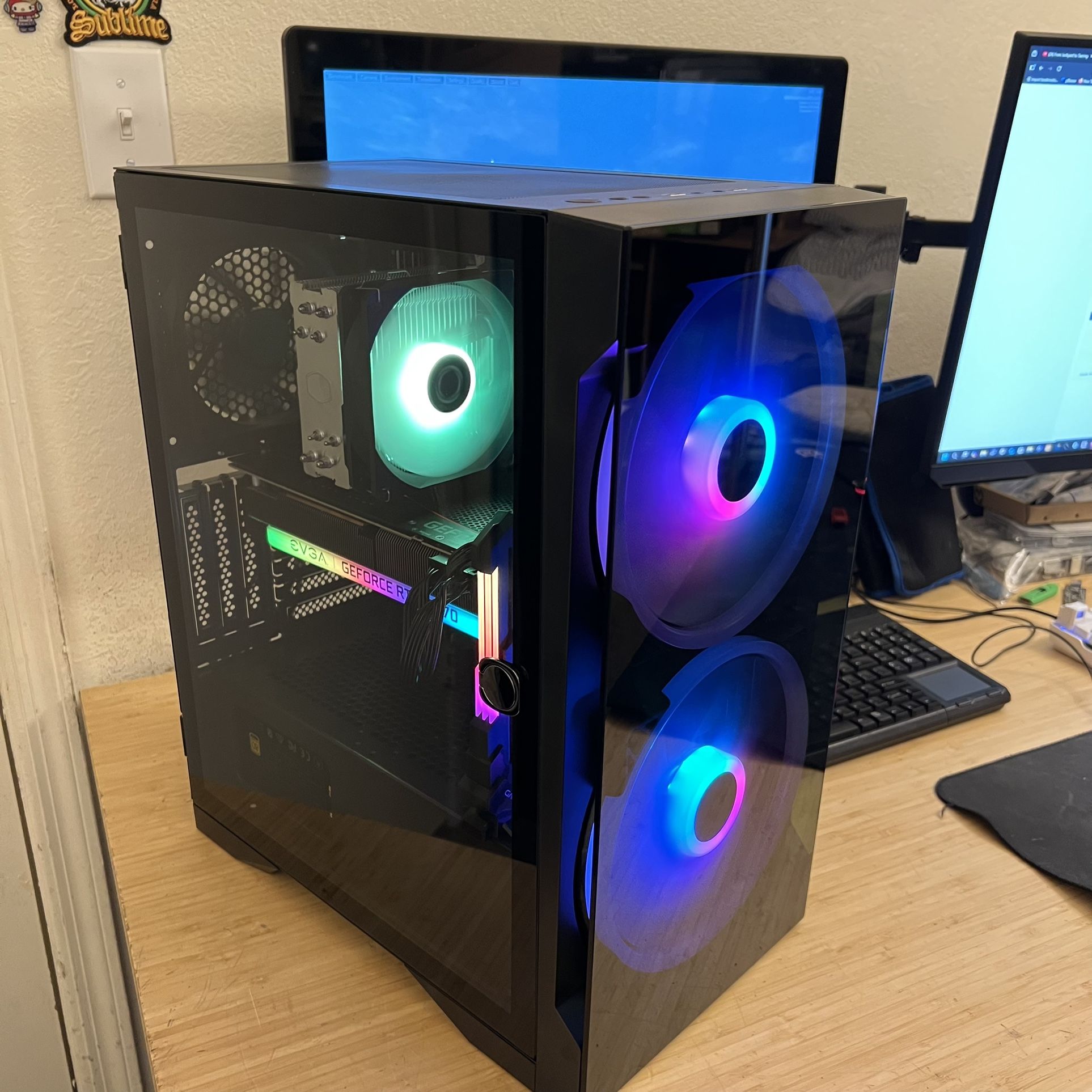 FAST Custom Built Gaming PC / AMD Ryzen 5600X CPU / 16GB RAM / GeForce RTX 3070 GPU / 512GB NVMe SSD + 4TB HDD / RGB / Windows 11 Pro