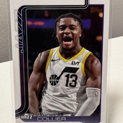 2025-26 Topps NBA Isaiah Collier Gold Mirror Image Variation SSP #133