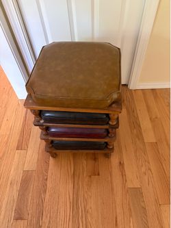 Ethan Allen stackable footstools