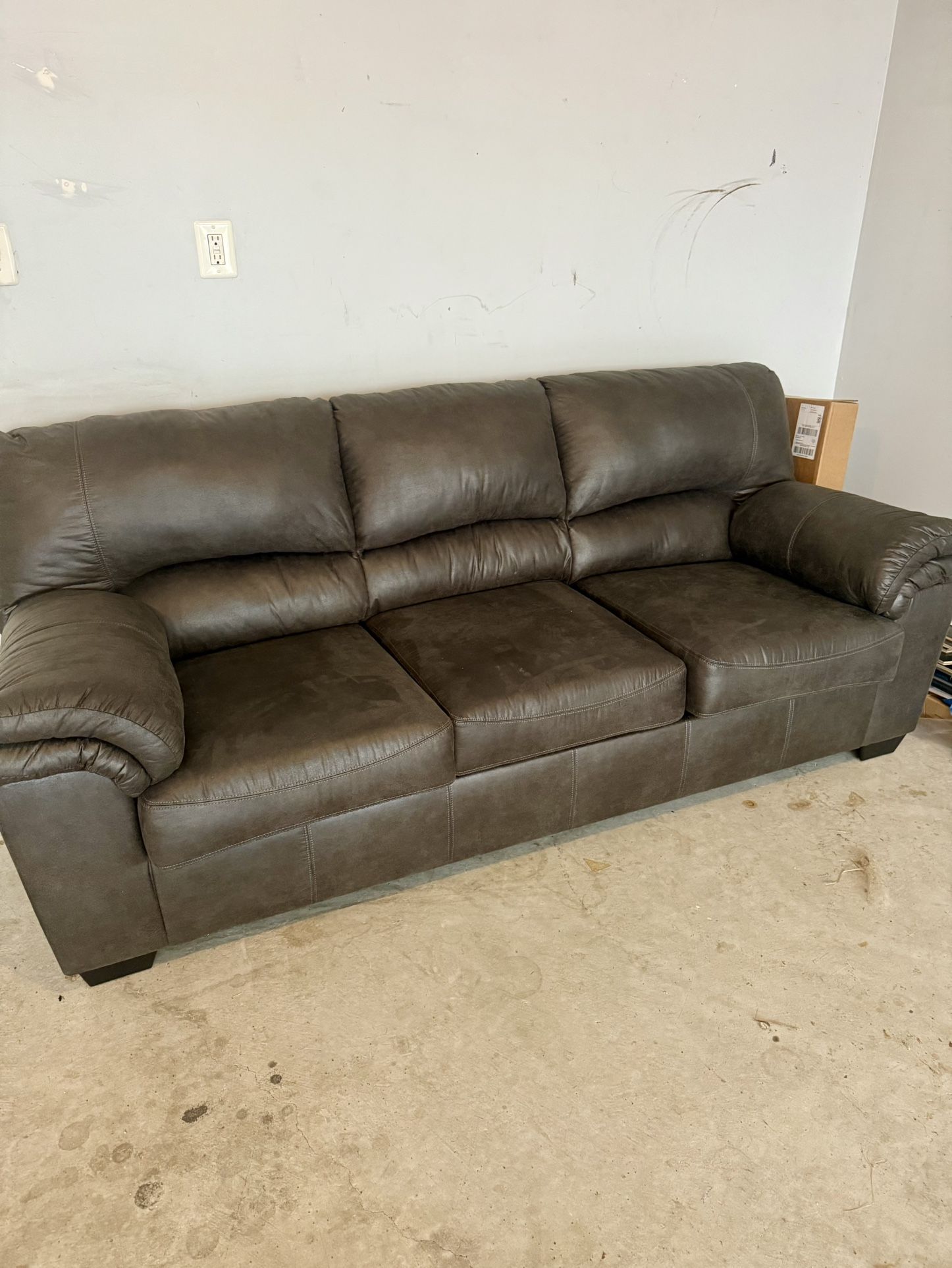 Leather Sleeper Sofa