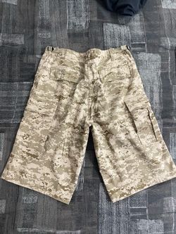 Digital Desert Camo Cargo Shorts (Adjustable Waist 31–35)