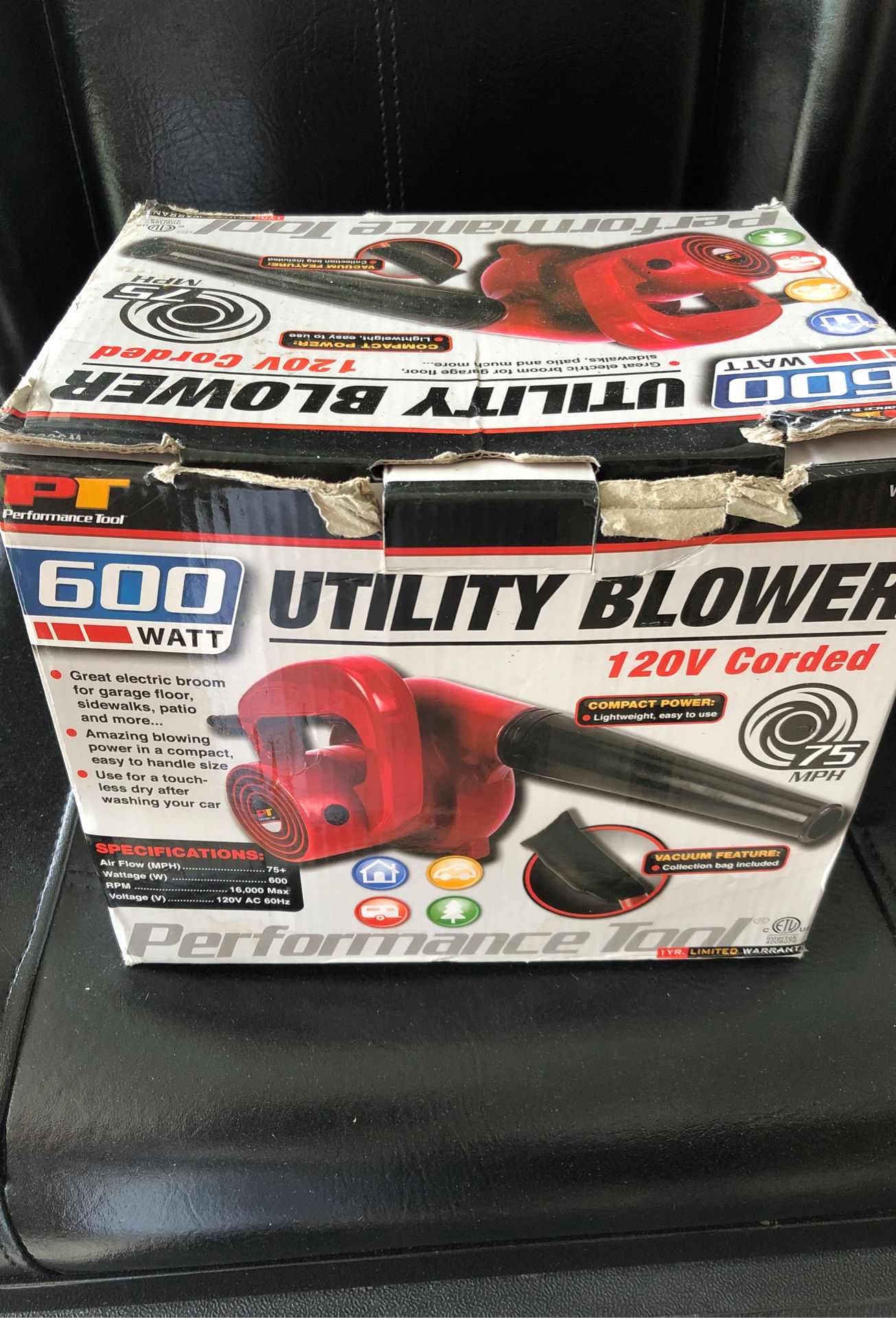 Electric blower utility great for RV