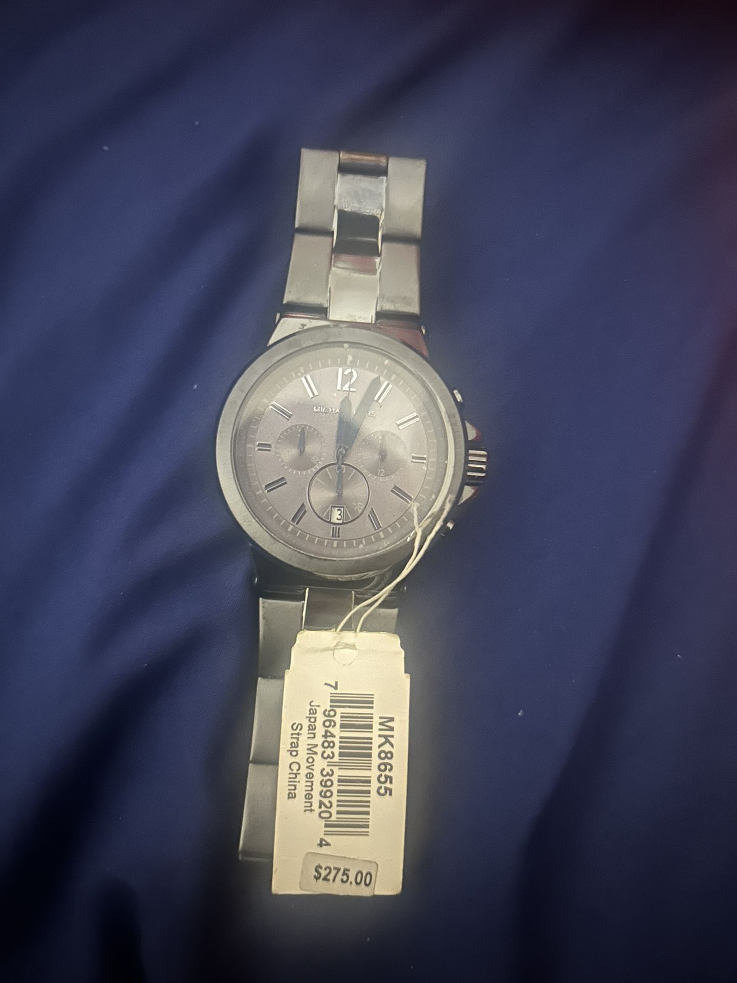 Oversized Dylan Navy-Tone Watch