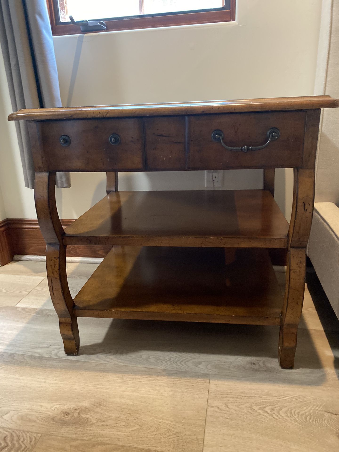 Antique Table With 1 Drawer $280