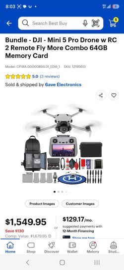 Dji mavic mini5 pro bundle