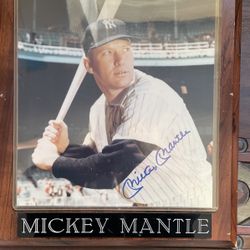 Mickey Mantle Autograph Photo 