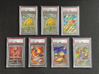 Pokemon Illustration Rare IR PSA Slabs Pikachu Promo
