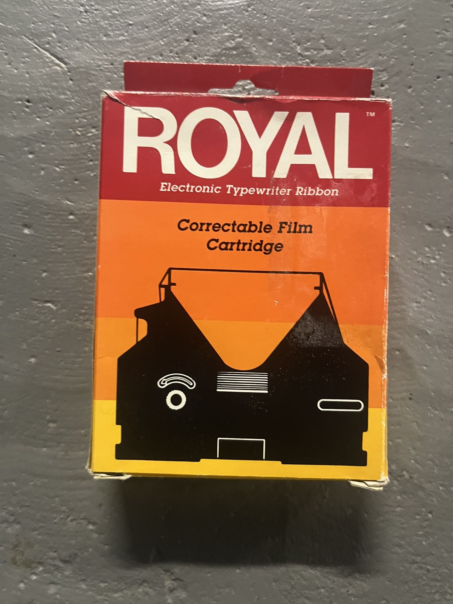 NEW NOS Royal Correctable Film Cartridge Electronic Typewriter Ribbon 013036