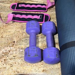 Weights & Yoga Mat Bundle 