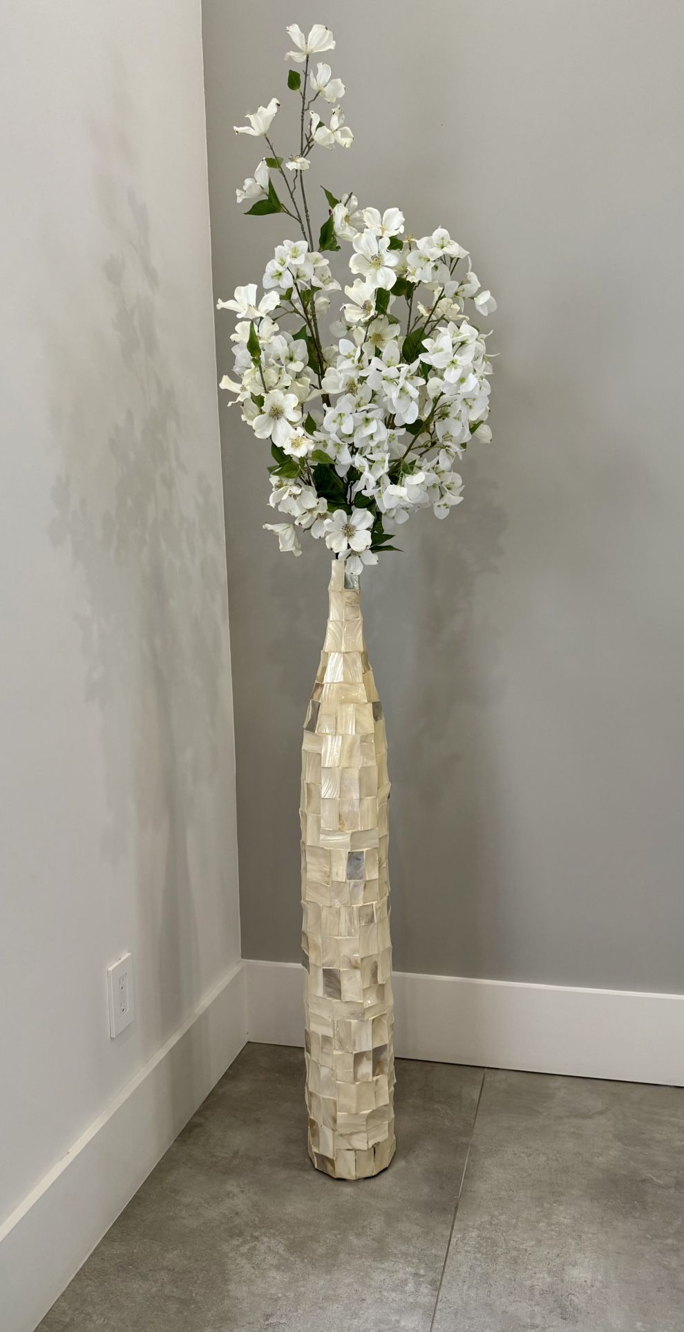 Tall Z-Gallery Vase with Flowers