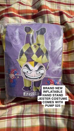 Inflatable Hand Stand Jester Costume