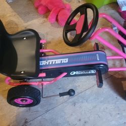 Pink Peddle Go Kart