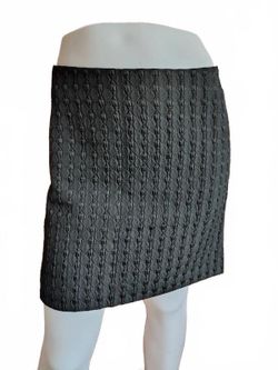 Theory Patterned Black Skirt Women's Size 6